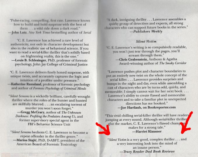 TracyReaderdad in Silent Kills