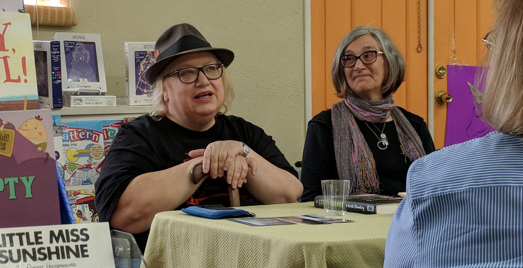 kelli stanley teaching a class about history